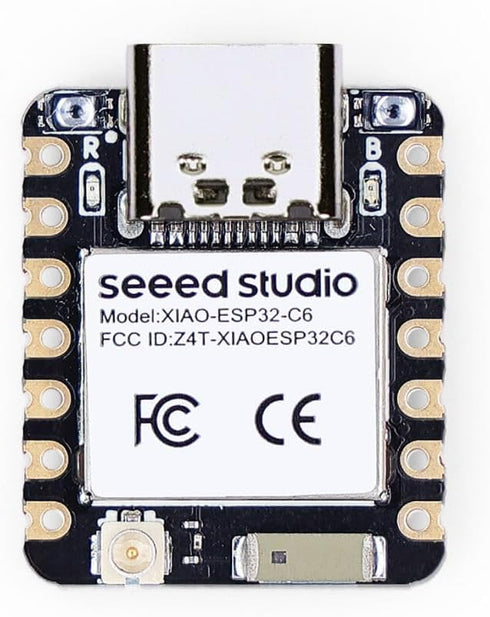 Seeed Studio XIAO ESP32C6(Supports Arduino) -2.4 GHz WiFi 6, Bluetooth 5.3, Zigbee, Thread (802.15.4), ESP Rain Maker, AWS IoT, Microsoft Azure, S...