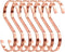 SumDirect 10pcs 4 Inch Rose Gold Flat S Hooks, Heavy Duty Stainless Steel S Shaped Hooks for Hanging...