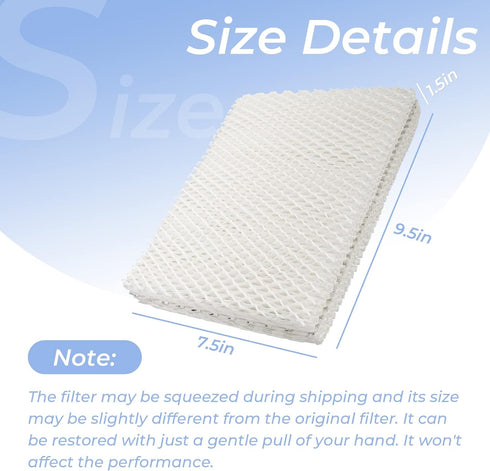 ANTOBLE 2 Pack MD1-0002 Replacement Humidifier Wick Humidifier Filters Compatible with Vornado MD1-0001 MD1-0002 MD1-1002 EVAP1 EVAP3 EVAP40 EVAP50 Humidifier