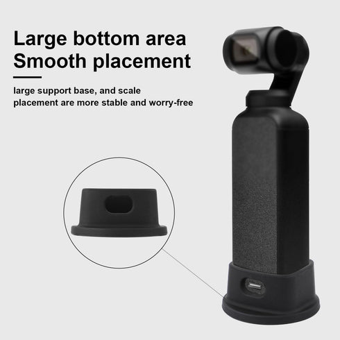 Silicone Desktop Mount for Osmo 3, Stable Desktop Support Bracket for Camera Compact Portable Base Support Stand Accessories for DJI Osmo Pocket 3...