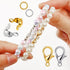 1250 Pieces Jewelry Making Accessories Set Includes 800 Pieces Open Jump Ring Connectors 300 Pieces Bead Tips Knot Covers and 150 Pieces Lobster C...