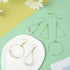 Earrings Beading Hoop Set Earring Making Kit Beading Hoop Earring Finding Hoop Open Beading Hoop Earrings Bulk with 148Pcs Earring Hooks Hoops Wir...