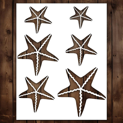 Starfish Stencil, Starfish Stencils - Sealife Stencils, Stencils Ocean Stencils Beach Theme Stencils, Beach Stencils Underwater Stencils for Paint...
