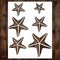 Starfish Stencil, Starfish Stencils - Sealife Stencils, Stencils Ocean Stencils Beach Theme Stencils, Beach Stencils Underwater Stencils for Paint...