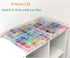 BangQiao 2 Pack Fixed 12 Grids Clear Plastic Organizer Sorting Tray and Transparent Storage Divider Box Container Case for Hardware, Craft, Sewing...