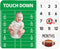 Baby Monthly Milestone Blanket Boy - Newborn Month Blanket Unisex Neutral Personalized Shower Gift Football Sports Nursery Decor Photography Backg...