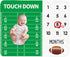 Baby Monthly Milestone Blanket Boy - Newborn Month Blanket Unisex Neutral Personalized Shower Gift Football Sports Nursery Decor Photography Backg...