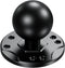 BRCOVAN 1.5'' Ball Mount Base with Aluminum Alloy AMPS Hole Round Plate & 1.5'' TPU Ball Adapter Compatible with RAM Mounts C Size 1.5 Inch Ball D...