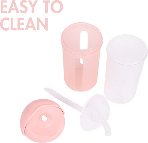 Boon Swig Toddler Silicone Straw Cup, 9 Ounces Pink...