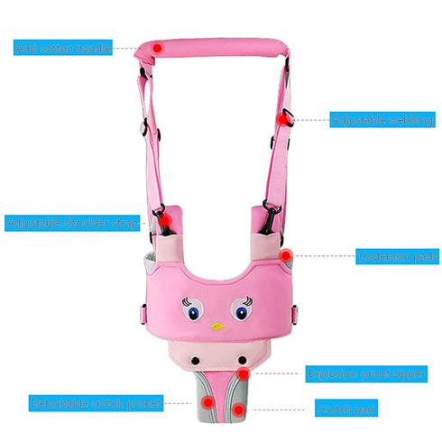 IULONEE Baby Walker, Handheld Kids Toddler Walking Harness Helper Assistant Protective Belt Child Activity Walker Adjustable Standing Up Walking L...