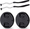 JJC 2-Pack 40.5mm Front Lens Cap Cover with Deluxe Cap Keeper for Sony ZV1F ZV-1F ZV-E10 II ZVE10 A6000 A6100 A6300 A6400 A6500 A6700 A5100 A7C II...