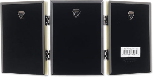 Lawrence Frames Bead Border Design, 3.5x5 Triple, Satin Gold...