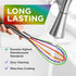 Silicone Whisk Set - Non-Scratch Set of 3 - Mini & Small Sizes - Stainless Steel Whisk - Cookware Wisking Tool...