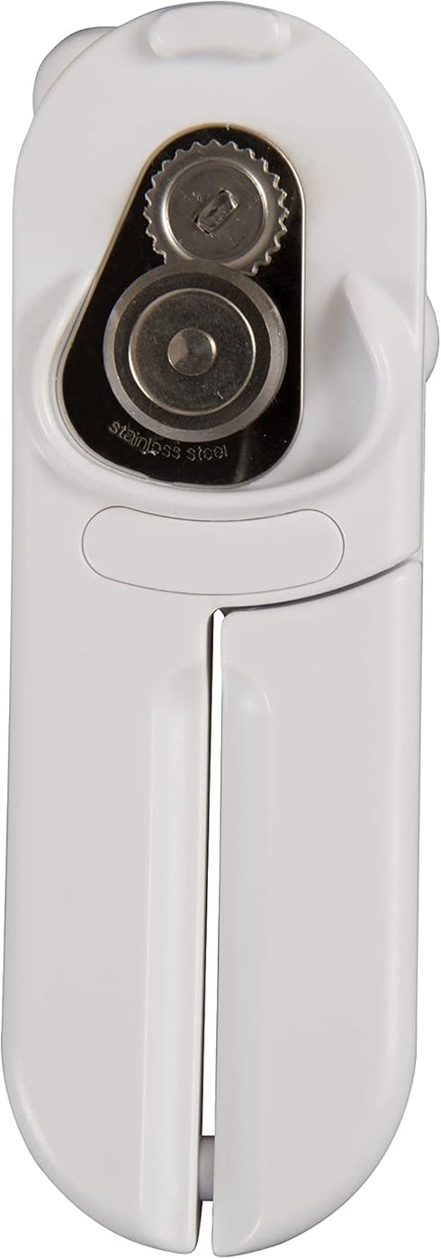 MagiCan Manual Can Opener - Heavy Duty Kitchen Gadget, Effortlessly Open Cans, White, Stainless Steel...
