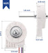 BCD-330WTV 12V 4W Freezing Fan Motor ZWF-02-4 Replacement for Midea Refrigerator 50240401000p