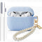 Flower Engraved Case for Airpods Pro 2nd/1st Generation Case Cover with Cleaner Kit, Silicone Skin Airpod Pro Protective Case with Luxury Pearl Ke...