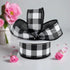 1.5" Black and White Checked Plaid Ribbon - Craig Bachman Black White Buffalo Checked Ribbon (RG0179902) 1.5" x 10 Yards...