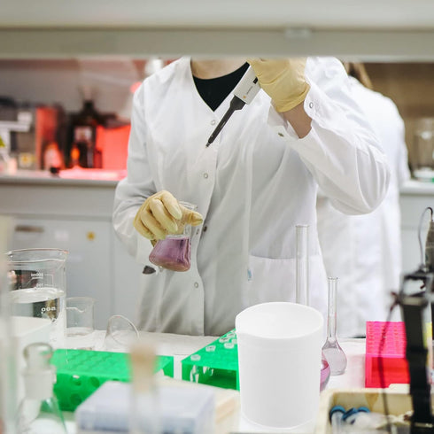 Lab Beaker, PTFE Beaker Acid and Alkali Resistant PTFE Beakers High Lubrication White Measuring Cup for Lab(100ml)...