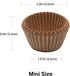 Non-Stick 400pcs Mini Cupcake Liners for Baking, Natural parchment mini muffin liners for Mini Muffin Pan, Mini Cupcake Pan, Food Grade,Non Stick,...