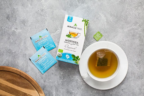 Miracle Tree - Organic Moringa Superfood Tea, 25 Individually Sealed Tea Bags, Original (Keto, Detox, Energy & Immunity Booster, Vegan, Gluten-Fre...