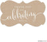 Andaz Press Fancy Frame Rectangular Label Stickers, Thank You for Celebrating with Us, Kraft Print, 36-Pack Wedding Decorations, Wedding Favors, S...