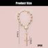 2 PCS Car Rosary for Rearview Mirror,Personalised Mirror Window Decoration Pendant,Car Rosary and Crucifix Prayer Rosary for Car,Bike,Motorbike Me...