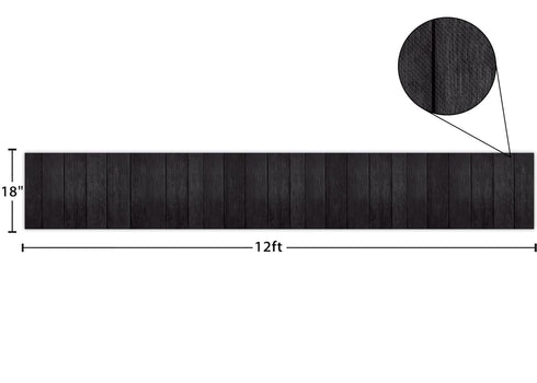 Teacher Created Resources Fun Size Vertical Black Wood Better Than Paper Bulletin Board Roll Large...