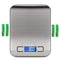 Digital Kitchen Food Scale 11 lb Grams and Ounces Small Stainless Steel Backlit Silver Batteries Included...