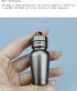 Pill Organizer Keychain Aluminum Travel Medicine Pill Box Portable Kyechian Pill Case Ourdoor Waterproof Pill Holder-Open on Both Sides...