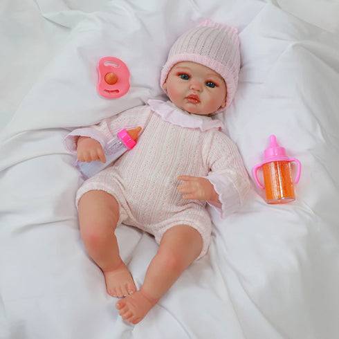 SCOM Magic Juice and Milk Nursing Bottle with Pacifier for Baby Doll Accessories, 3 Piece Pretend Play Feeding Toy Set for Age 4+ (PINK)...