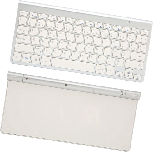 ASHATA Wireless USB-C Keyboard, 2.4g Portable Bilingual Keyboard (French-English), Slim Design for Desktop, Laptop, Tablet...