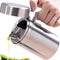 Oil Can Stainless Steel Olive Oil Dispensers Bottle, 550ML Oil Dispenser Pot Leak Proof Oil Salad Storage Oil Bottles Oil Container with Lid for K...