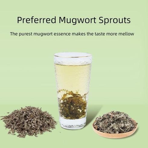 HANFANGLING Mugwort Leaf Herbal Tea Loose Leaf Natural Mugwort Sprouts 1.76oz...