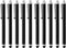 HESSION 10 Pack Stylus Pen for all capacitive Touch Screens Suitable for iPhone Ipad Samsung Galaxy Tablets Black...