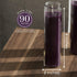 Simply Soson 2x8 inch Purple Devotional Candles in Glass Jar - 3 Pack - 90 Hours – Prayer Candle - Tall Pillar Candles for Religious, Memorials, P...