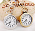 ZIMI 4 PCS Round Analog Women's Men's Nurses Keychain Key Ring Watch Simple Easy to Read time Quartz Unisex Pendant Clock...