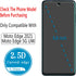 HPTech (2 Pack) Screen Protector Designed for Motorola Moto Edge (2021) / Moto Edge 5G UW Tempered Glass, 9H Hardness, Anti Scratch, Bubble Free, ...