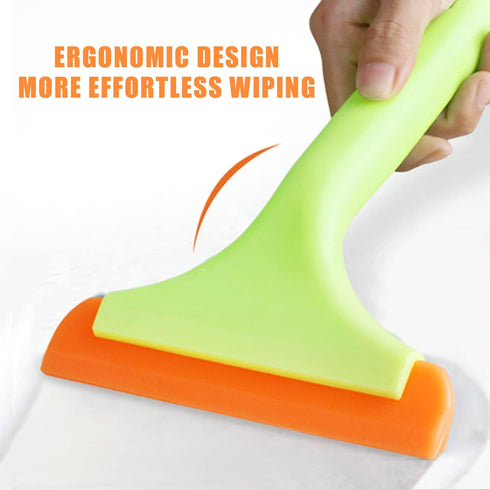 Shower Squeegee, Car Window Water Blade, Water Wiper with 5.9'' Blade and 7.5'' Handle, for Car Windshield, Wing Mirrors, Window, Mirror, Glass Do...