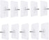 LAJAR 10Pcs Adhesive Wall Mount Screw Hooks, No-Trace Sticker Screw Hanging Nails for Bathroom Kitchen Shower Room (10mm)...