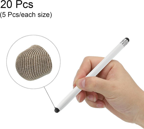 MECCANIXITY 20pcs 5/6/7/8mm Stylus Pen Fiber Fine Tips Universal Replacement for Stylus Pen Capacitive Touch Screen Devices...