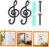 2pcs Coat Hook Music Decor Towel Hooks Wall Mount Guitar Hangers Towels Hanger Musical Note Hanger Hats Rack Wall Hooks Decorative Pant Hooks Purs...