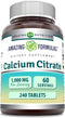 Amazing Formulas Calcium Citrate Supplement | 1000 Mg | 240 Tablets | Non-GMO | Gluten Free | Made in USA...