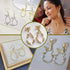 UNICRAFTALE 30 Pcs 3 Sizes Stainless Steel Linking Rings Teardrop Beading Hoop Link Earring Hoops for Jewelry Making Hollow Open Bezel Pendant Fra...
