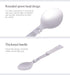 iBasingo Titanium Folding Spoon Camping Cutlery Coffee Tea Soup Dessert Food Serving Spoon Lightweight Portable Dinnerware Travel Backpacking Picn...