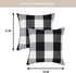 Buffalo Check Plaid Pillow Covers Farmhouse 16 x 16 Throw Pillow Covers Decorative Outdoor Throw Pillows for Couch Sofa Bed Christmas Home Decor P...