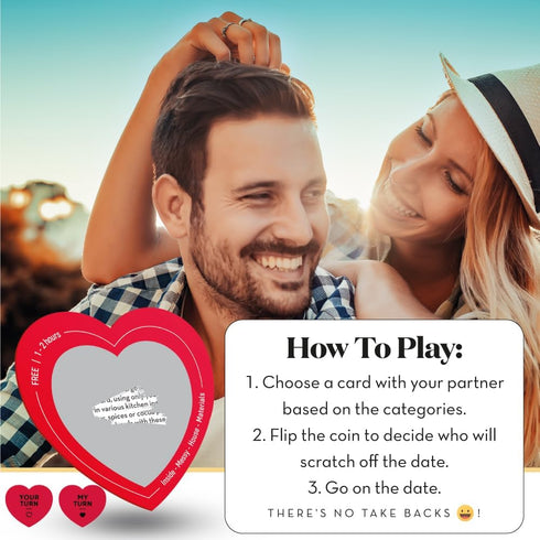 45 Scratch Off Date Night Ideas - Fun and Romantic Couples Gifts - Card Game for Girlfriend, Boyfriend, Wife, Husband, Women or Men - Special Anni...
