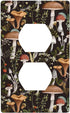 Boho Mushroom Single Duplex Outlet Light Switch Plate Cover Decor Wall Plate Decorative Outlet Cover For Home Bedroom Kitchen 4.5 * 2.76 Inches...