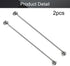 MroMax 2Pcs Cabin Hook and Eye Latch 16" Window Privacy Swivel Hooks Stainless Steel 400mm Gate Door Latches for Home Cabinet Window Kitchen Slidi...