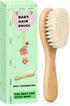 Baby Hair Brush, Wooden Goat Bristles Hair Brush for Newborns & Toddlers, Ideal for Cradle Cap, Perfect Baby Registry Gift, Hypoallergenic, 1 Coun...