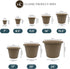 The HC Companies 7 Inch Round Classic Planter - Small Plastic Plant Pot for Indoor Outdoor Plants Flowers Herbs, Sandstone...